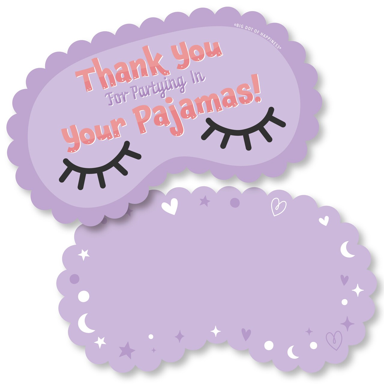 Big Dot Of Happiness Pajama Slumber Party Shaped Thank You Cards big-dot-of-happiness-pajama-slumber-party-shaped-thank-you-cards